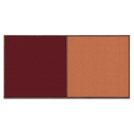 United Visual Products Enclosed Corkboard, 1 Door, 72"x48", 4" Fra UV3412-WHITE-BUFF